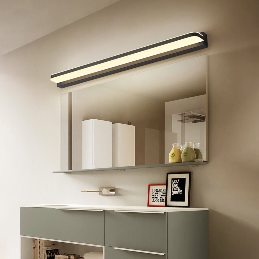 Moderne LED Spiegel-Wandleuchte Rechteckig Detail