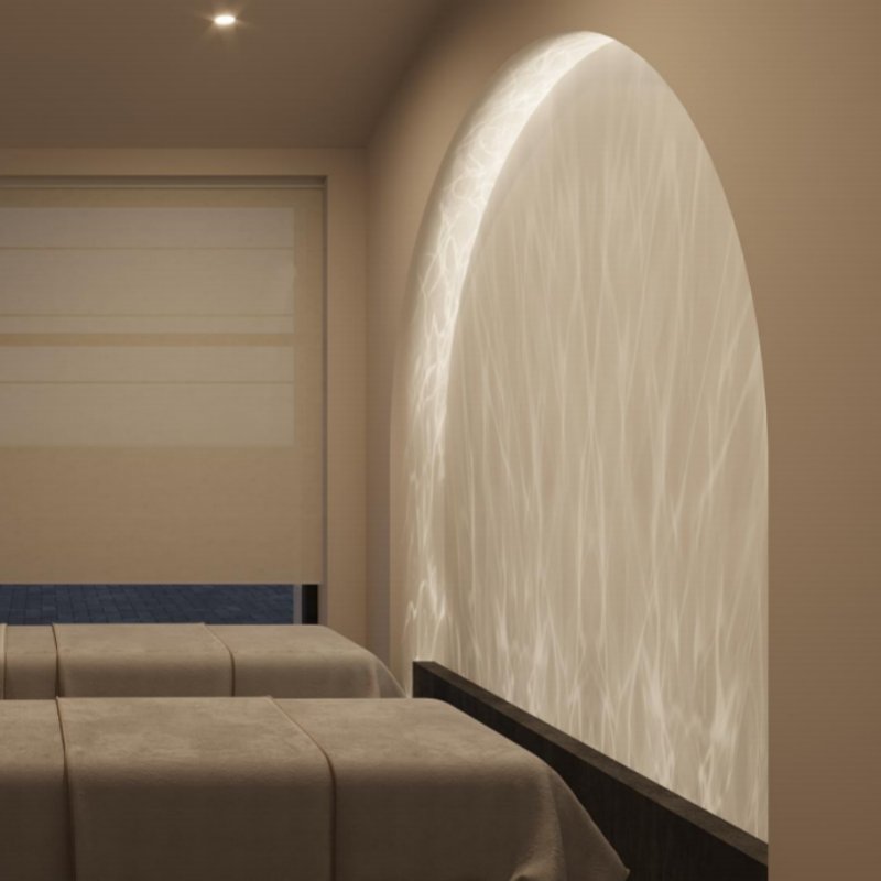 Moderne LED Wandbeleuchtung mit Welleneffekt Projektion Alternate