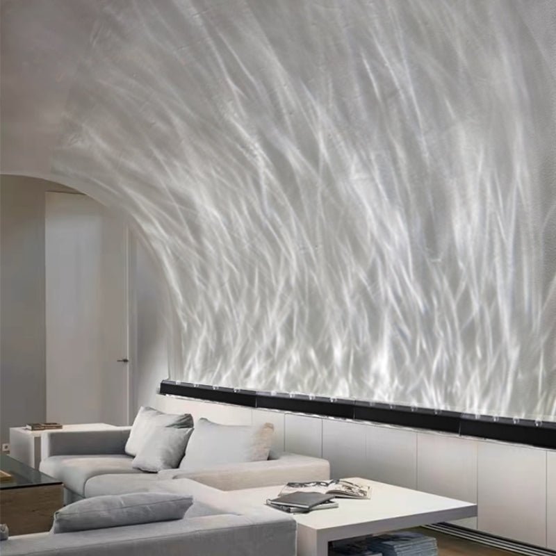 Moderne LED Wandbeleuchtung mit Welleneffekt Projektion View 12