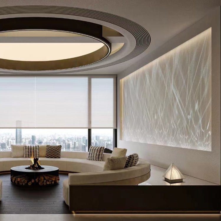 Moderne LED Wandbeleuchtung mit Welleneffekt Projektion View 14