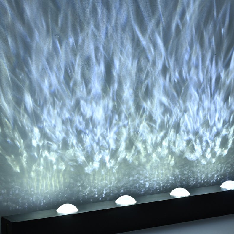 Moderne LED Wandbeleuchtung mit Welleneffekt Projektion View 22