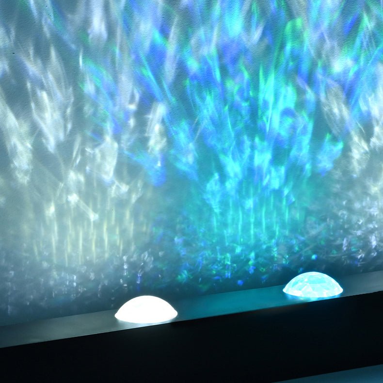 Moderne LED Wandbeleuchtung mit Welleneffekt Projektion View 23