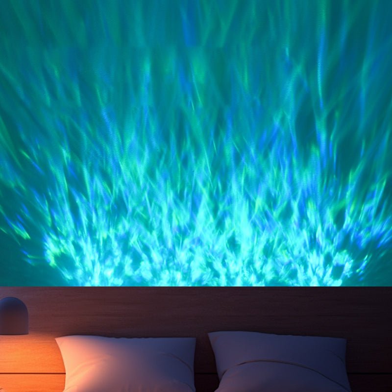 Moderne LED Wandbeleuchtung mit Welleneffekt Projektion View 25