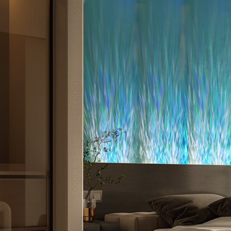 Moderne LED Wandbeleuchtung mit Welleneffekt Projektion View 26
