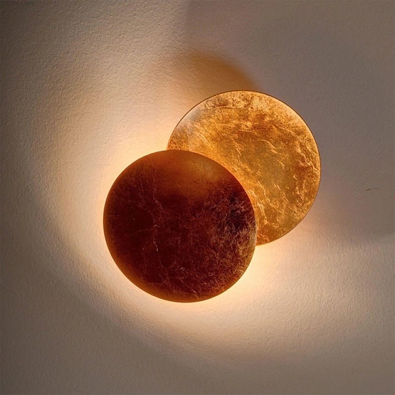 Moderne LED Wandleuchte in Mond Form Metall Angle