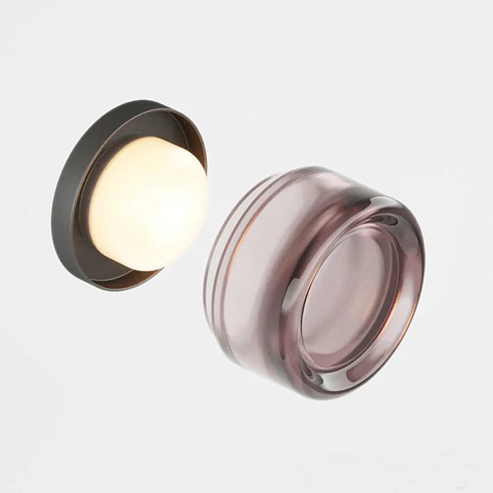 Moderne LED Wandleuchte mit konzentrischen Ringen Back