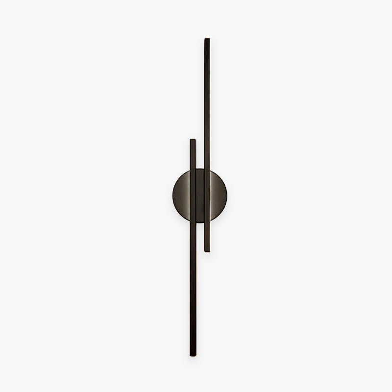 Moderne LED Wandleuchte Schwarz Weiß Linear Hero