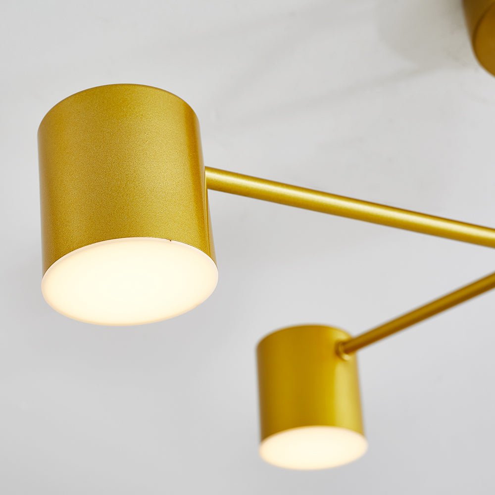 Moderne Metall Acryl LED Treppenleuchte mit Verzweigten Armen Angle