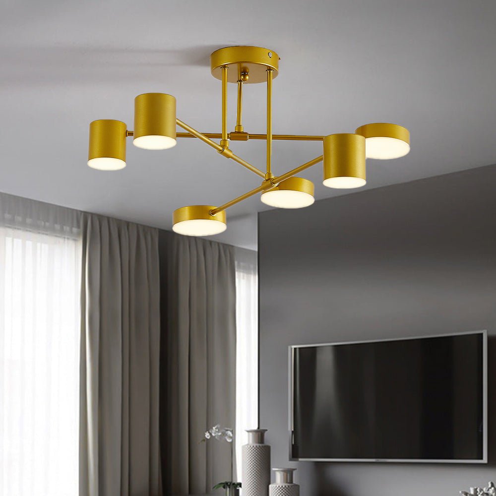 Moderne Metall Acryl LED Treppenleuchte mit Verzweigten Armen Detail