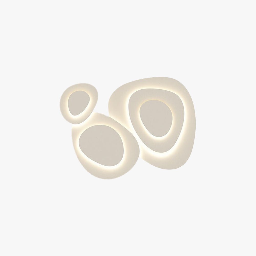 Moderne Metall Deckenleuchte Weiß mit Ringdesign Hero