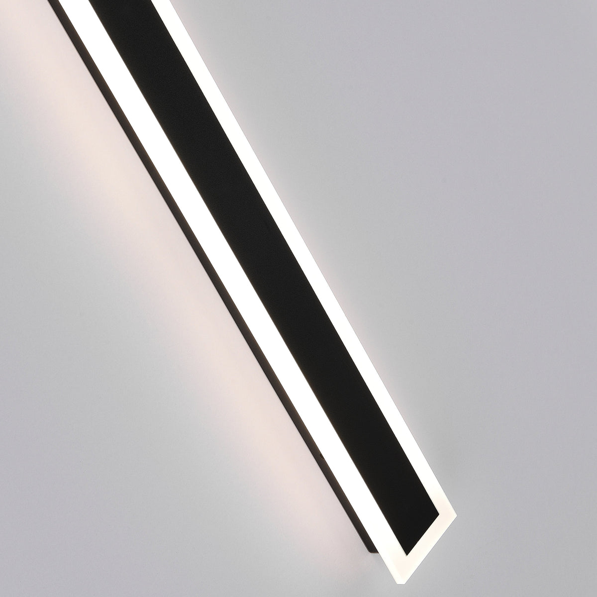 Moderne Metall LED Außenwandleuchte Linear IP65 Back