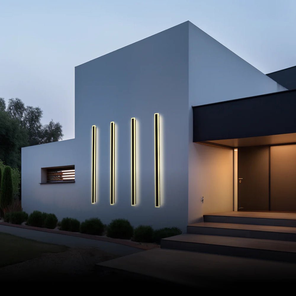 Moderne Metall LED Außenwandleuchte Linear IP65 View 17
