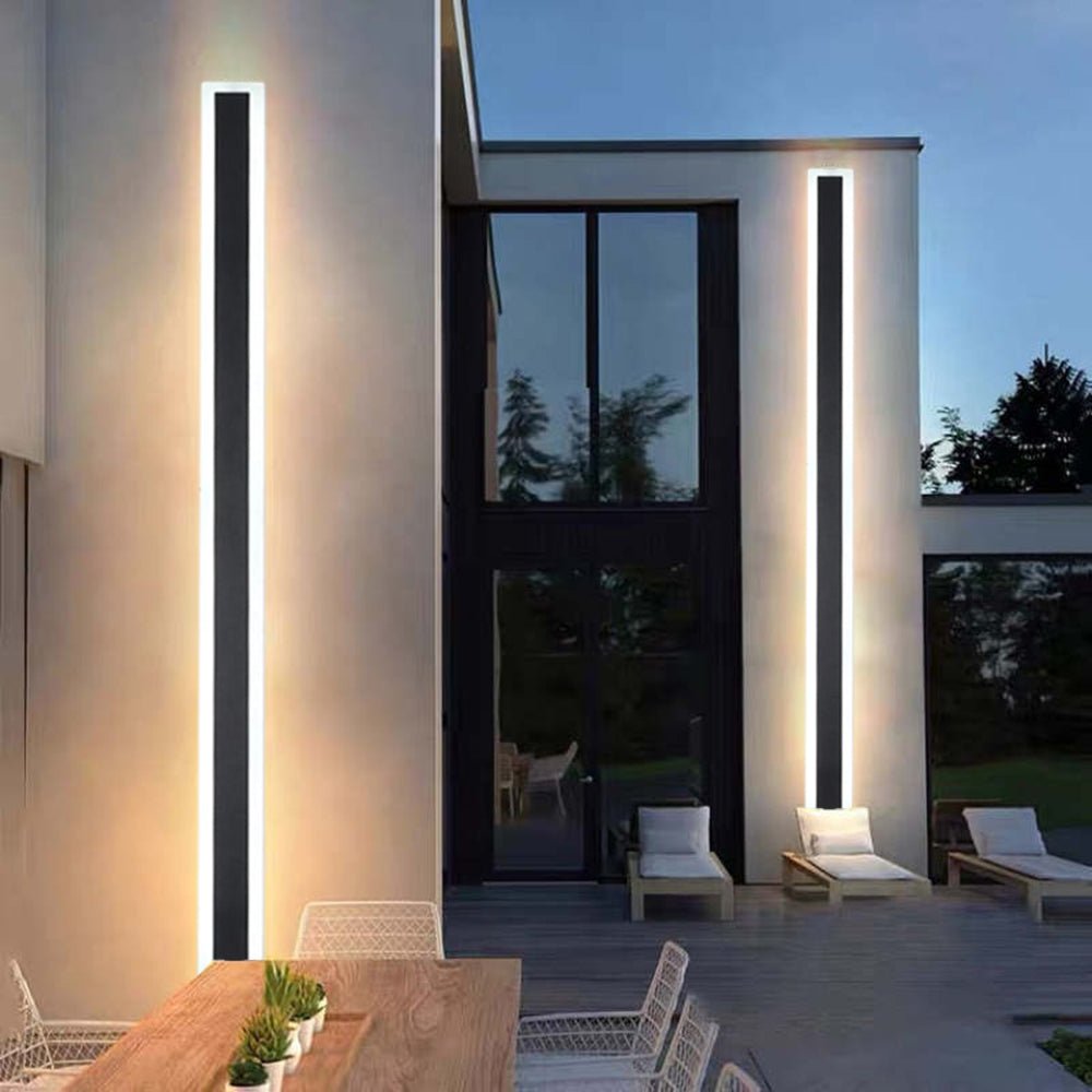 Moderne Metall LED Außenwandleuchte Linear IP65 View 21