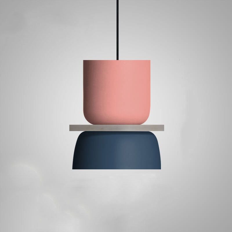 Moderne Metall LED Pendelleuchte im Macaron Stil View 15