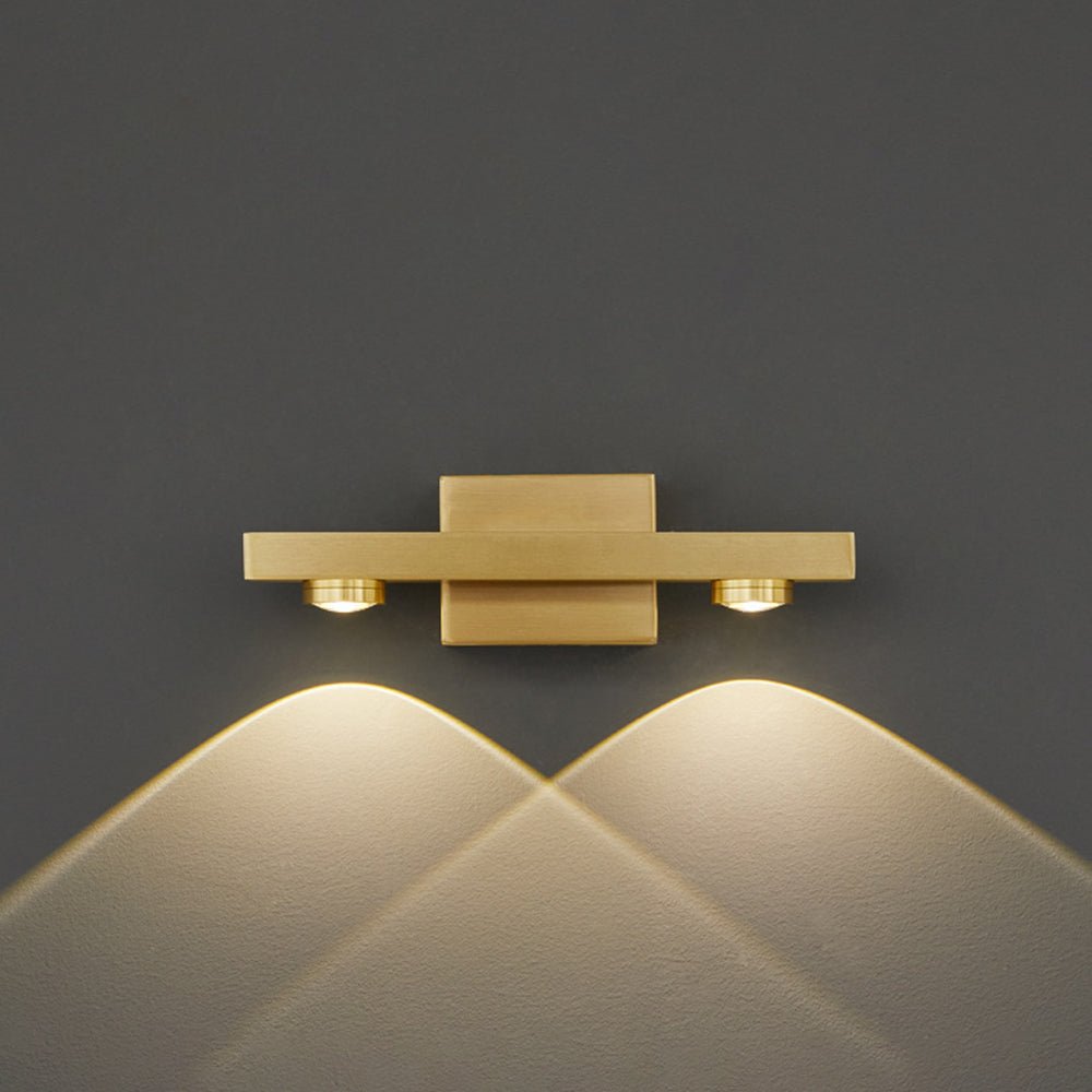 Moderne Metall LED Spiegel-Wandleuchte mit Schwenkspots View 13