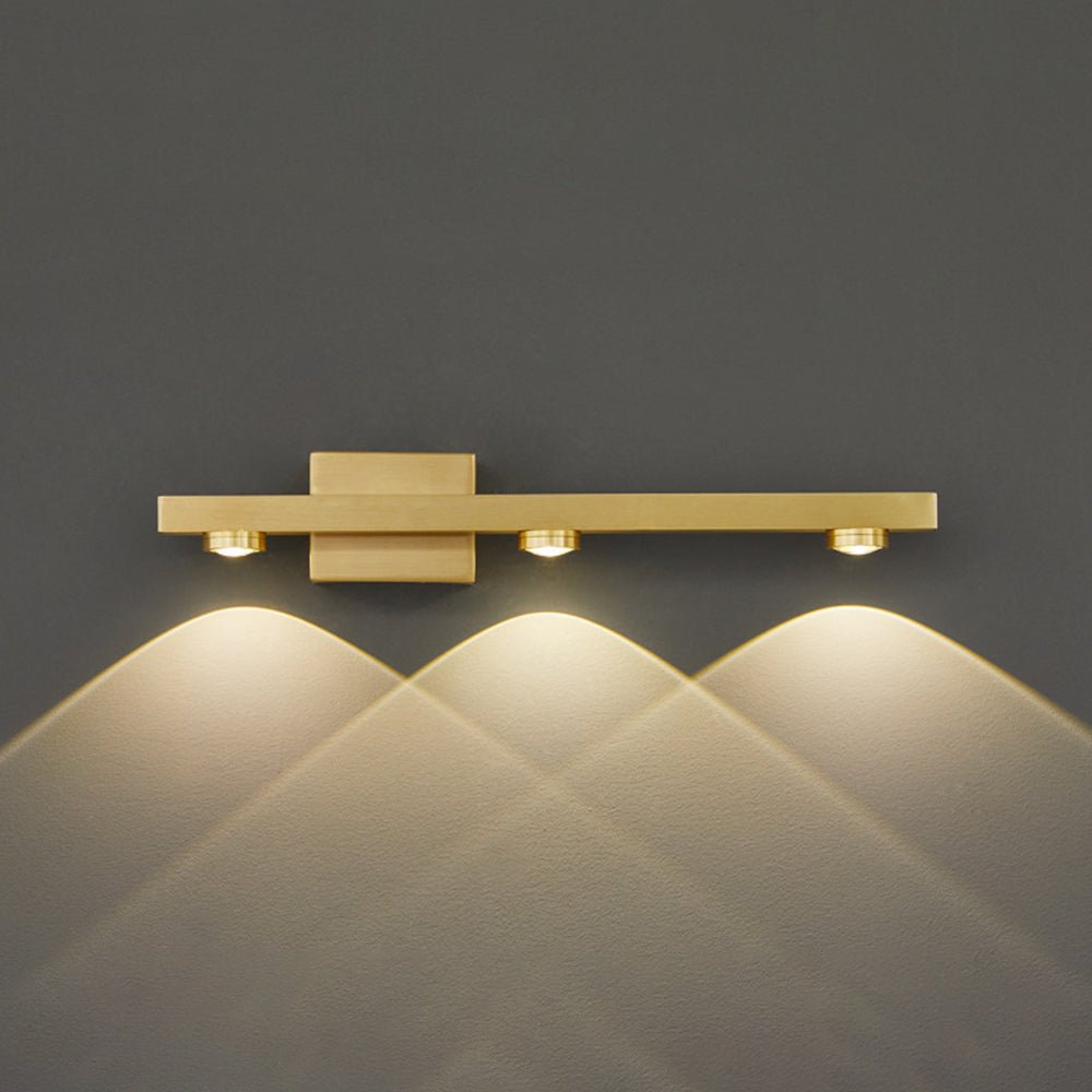 Moderne Metall LED Spiegel-Wandleuchte mit Schwenkspots View 14