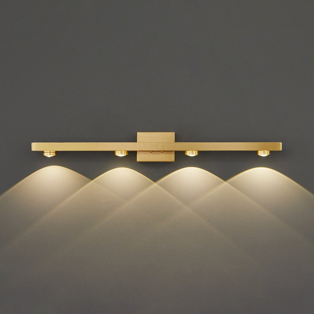 Moderne Metall LED Spiegel-Wandleuchte mit Schwenkspots View 15