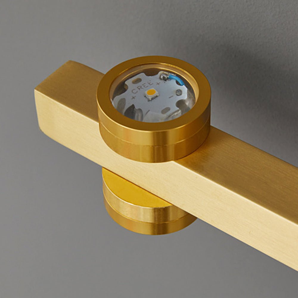 Moderne Metall LED Spiegel-Wandleuchte mit Schwenkspots View 20