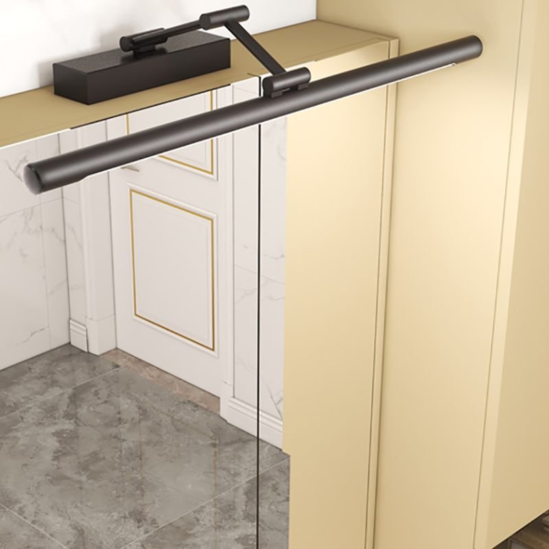 Moderne Metall LED Wandleuchte mit Spiegel Linear Back