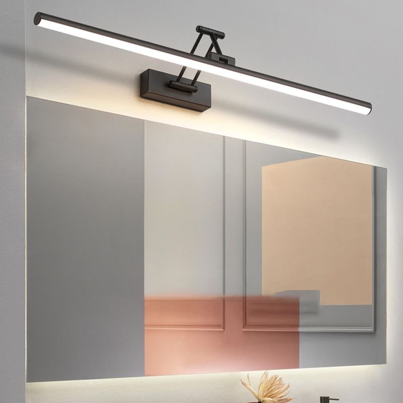 Moderne Metall LED Wandleuchte mit Spiegel Linear Full