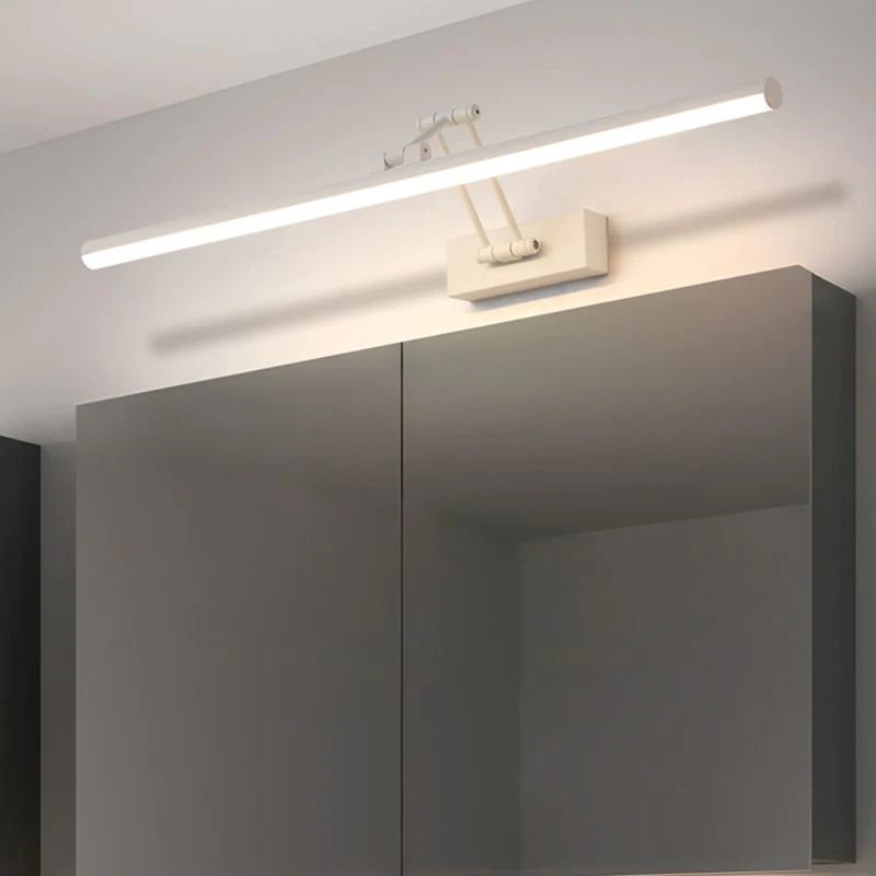 Moderne Metall LED Wandleuchte mit Spiegel Linear View 13