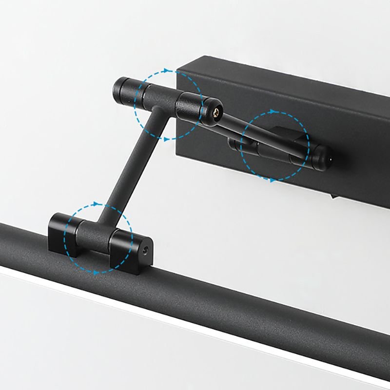 Moderne Metall LED Wandleuchte mit Spiegel Linear View 17