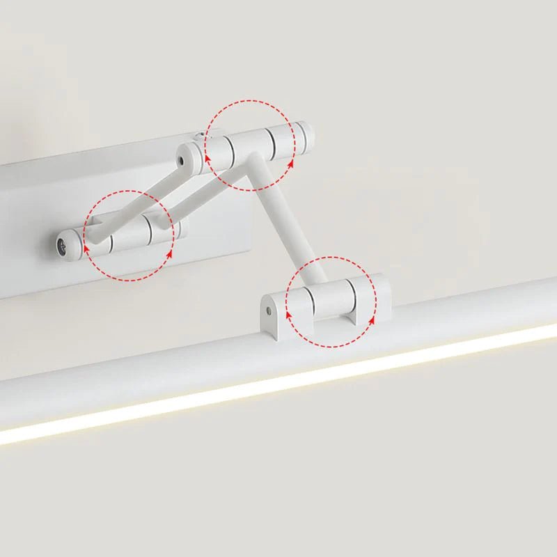 Moderne Metall LED Wandleuchte mit Spiegel Linear View 18