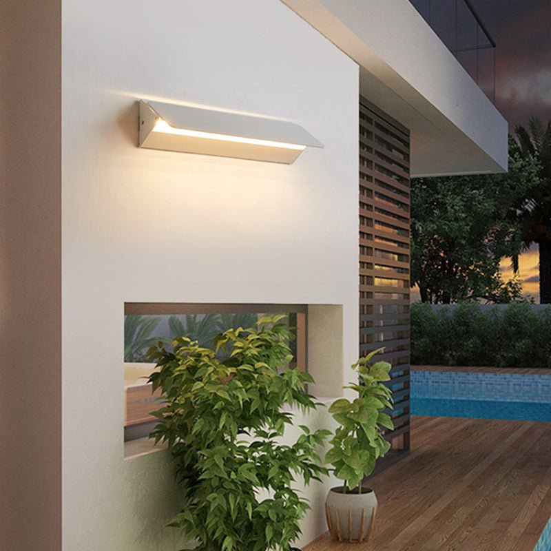 Moderne Metall LED Wandleuchte Weiß Schwenkbar Angle