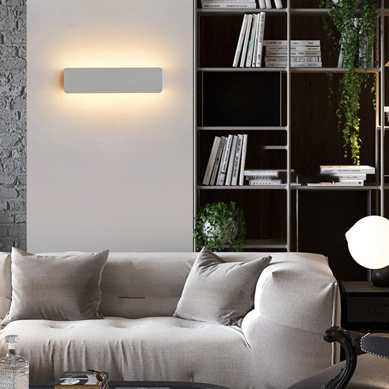 Moderne Metall LED Wandleuchte Weiß Schwenkbar Full