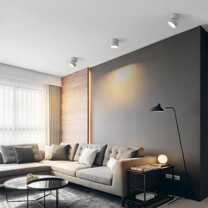 Moderner Aluminium LED Deckenstrahler Verstellbar Back