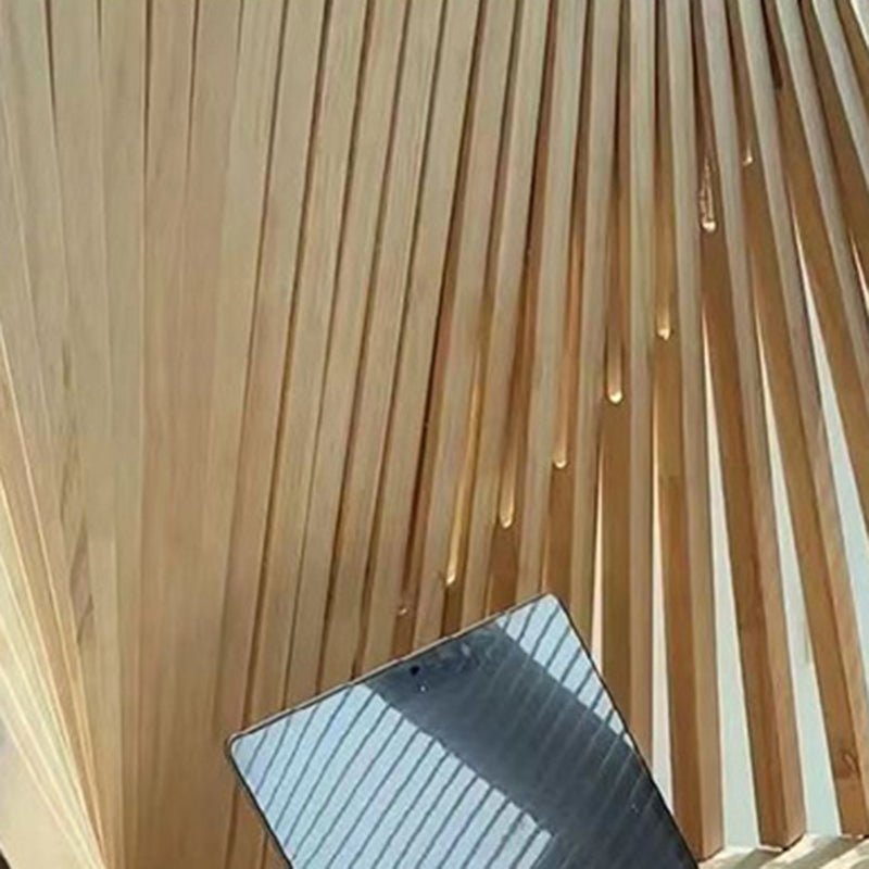 Moderner Holz Schreibtisch Halbrund Einlagig Close Up