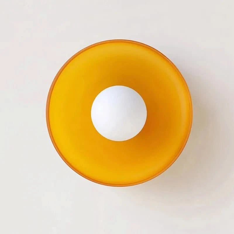 Nordische Glas Deckenlampe LED im Skandinavischen Stil Angle