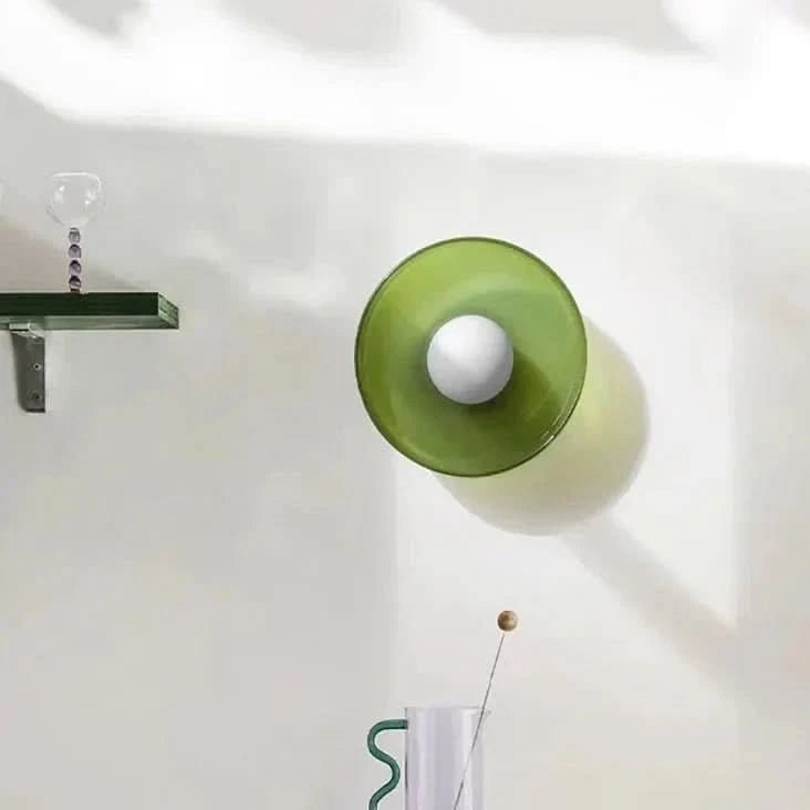 Nordische Glas Deckenlampe LED im Skandinavischen Stil Back
