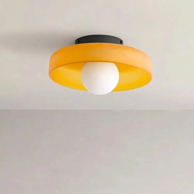 Nordische Glas Deckenlampe LED im Skandinavischen Stil Detail