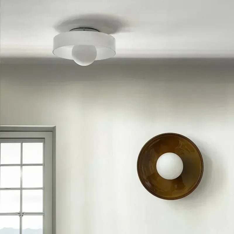 Nordische Glas Deckenlampe LED im Skandinavischen Stil Front