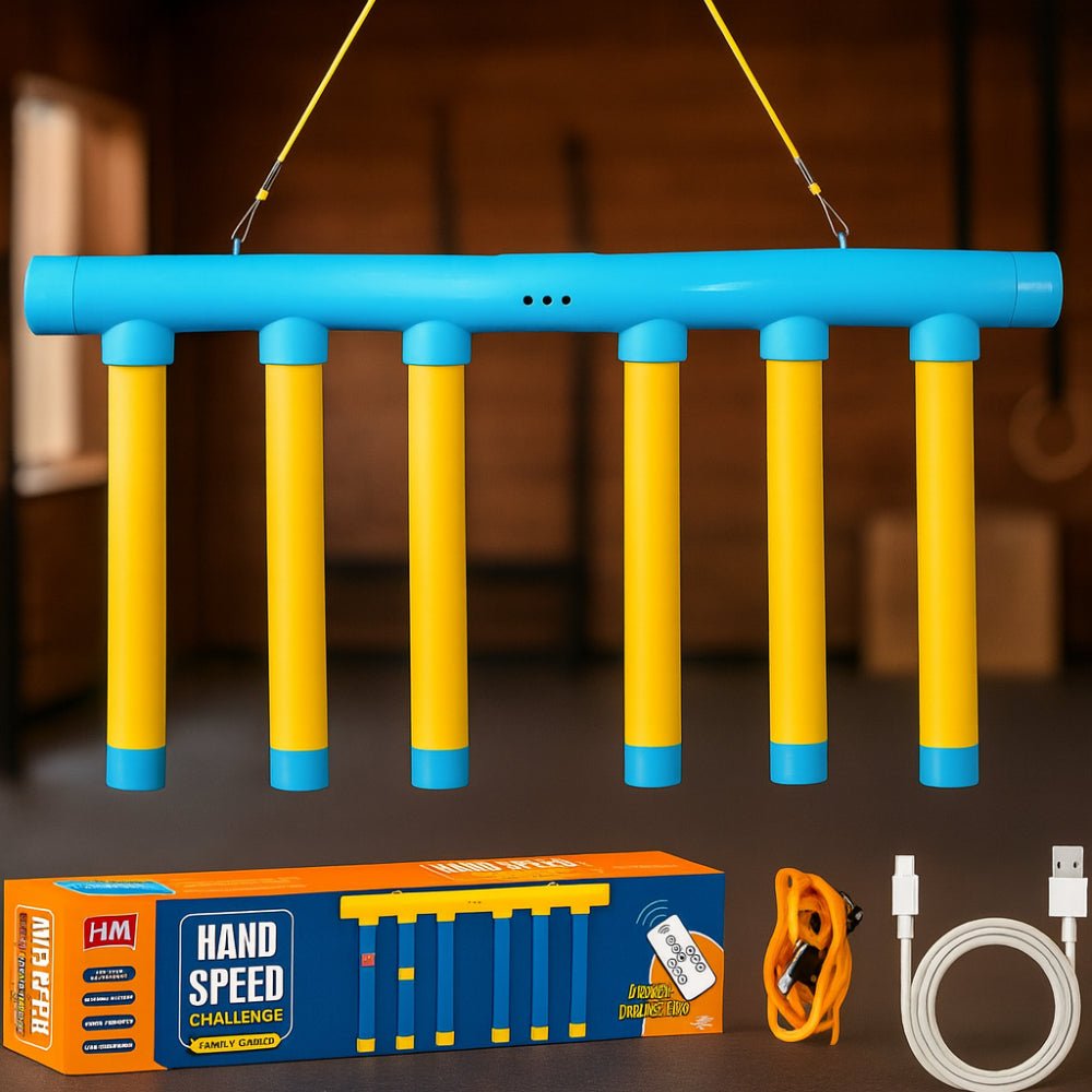 Reaktionsspiel mit Fallstäben Reflexspiel für Kinder Hero