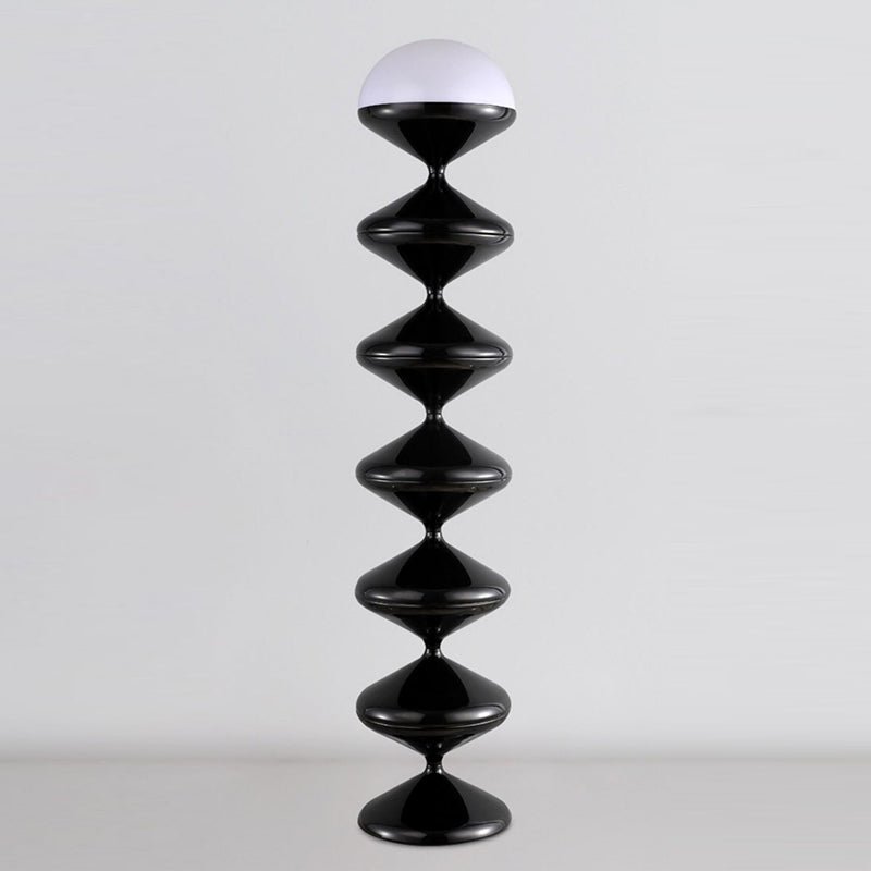 Skandinavische Eisen Stehlampe mit Sanduhr Design Rund View 12