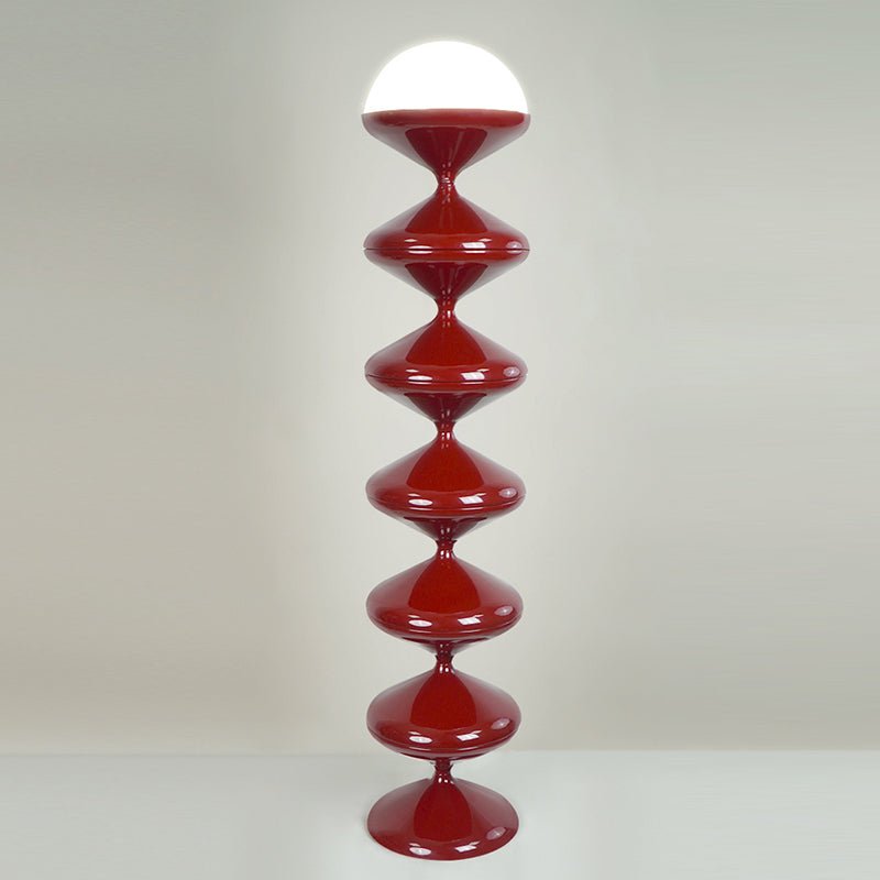 Skandinavische Eisen Stehlampe mit Sanduhr Design Rund View 15