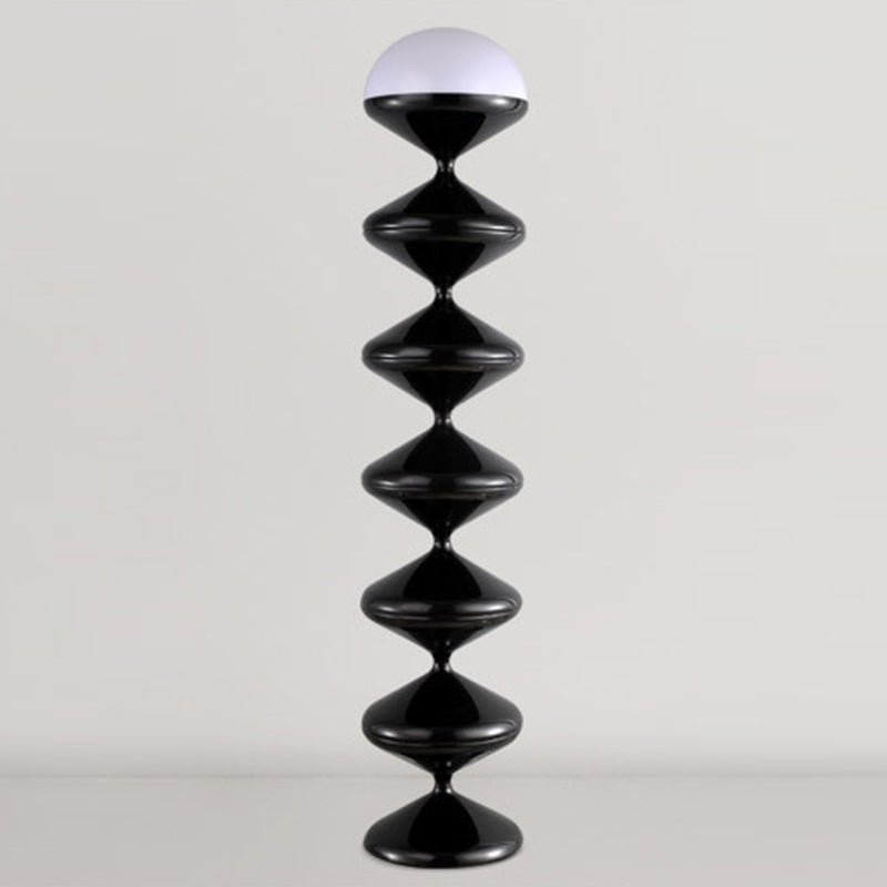 Skandinavische Eisen Stehlampe mit Sanduhr Design Rund View 16