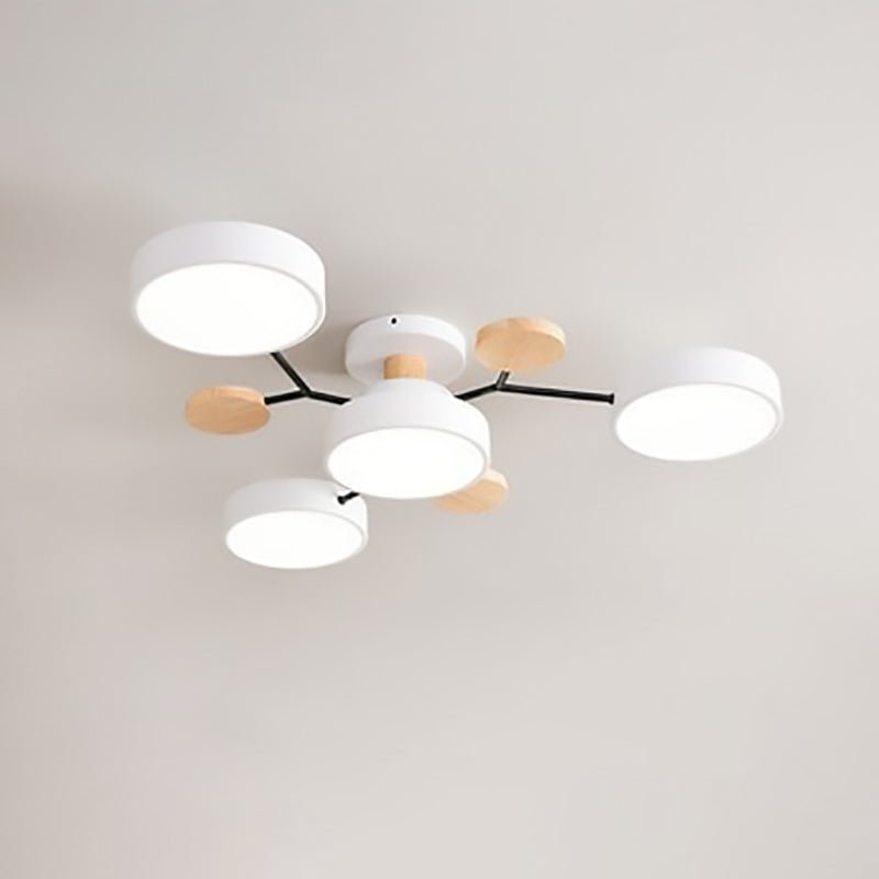 Skandinavische LED Deckenleuchte mit Ast Design Full
