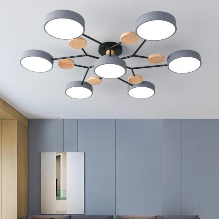 Skandinavische LED Deckenleuchte mit Ast Design Hero