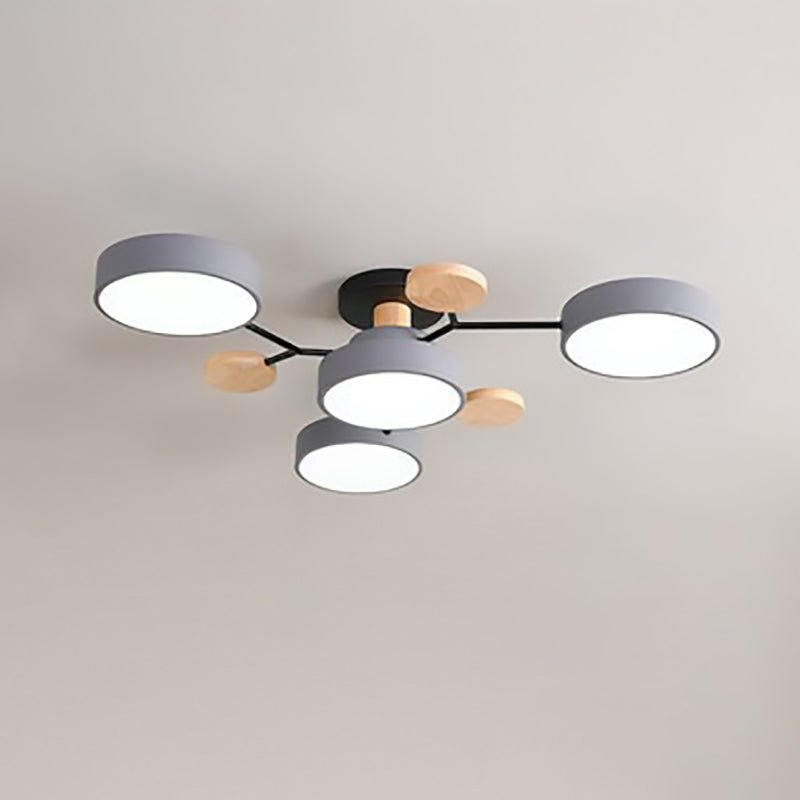 Skandinavische LED Deckenleuchte mit Ast Design View 11