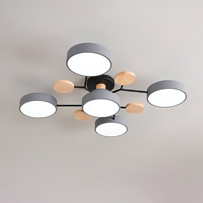 Skandinavische LED Deckenleuchte mit Ast Design View 14