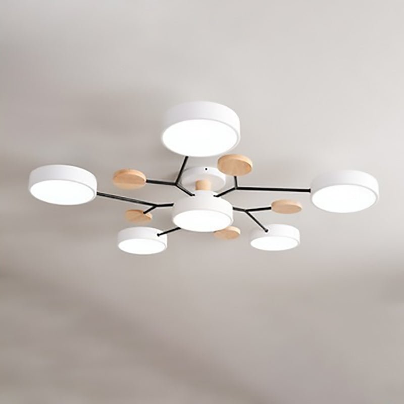 Skandinavische LED Deckenleuchte mit Ast Design View 15