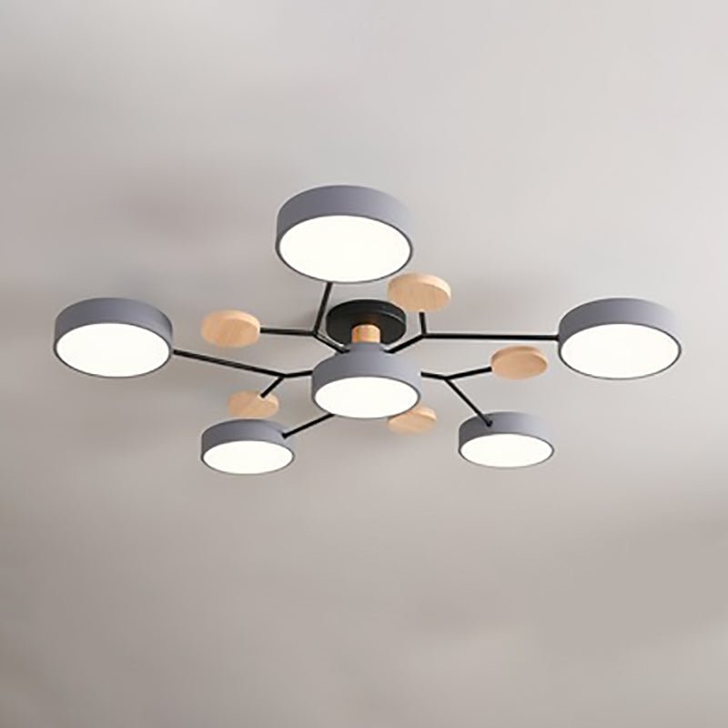 Skandinavische LED Deckenleuchte mit Ast Design View 17
