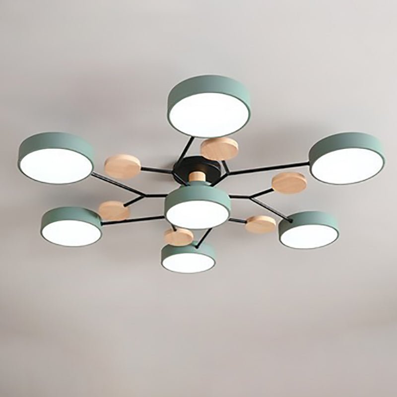 Skandinavische LED Deckenleuchte mit Ast Design View 19