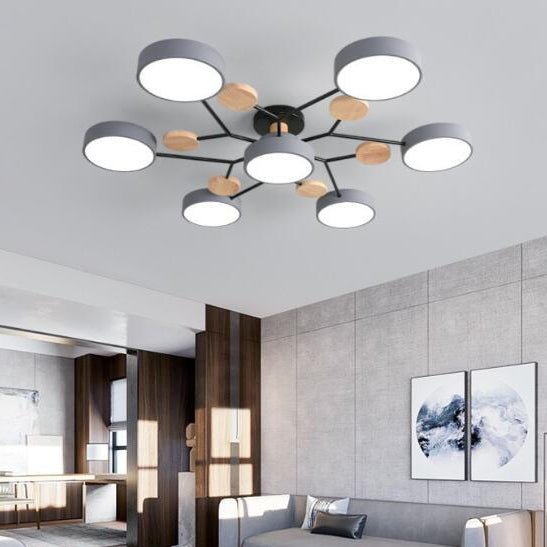 Skandinavische LED Deckenleuchte mit Ast Design View 21