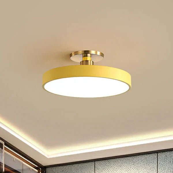 Skandinavische LED Deckenleuchte Rund Minimalistisch Alternate
