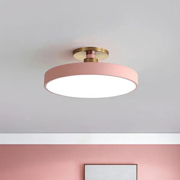 Skandinavische LED Deckenleuchte Rund Minimalistisch Full