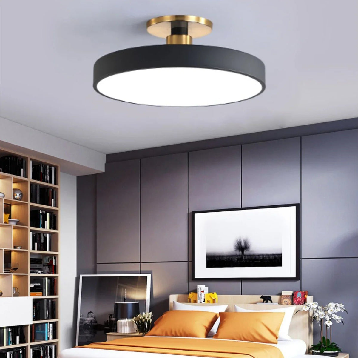 Skandinavische LED Deckenleuchte Rund Minimalistisch Hero